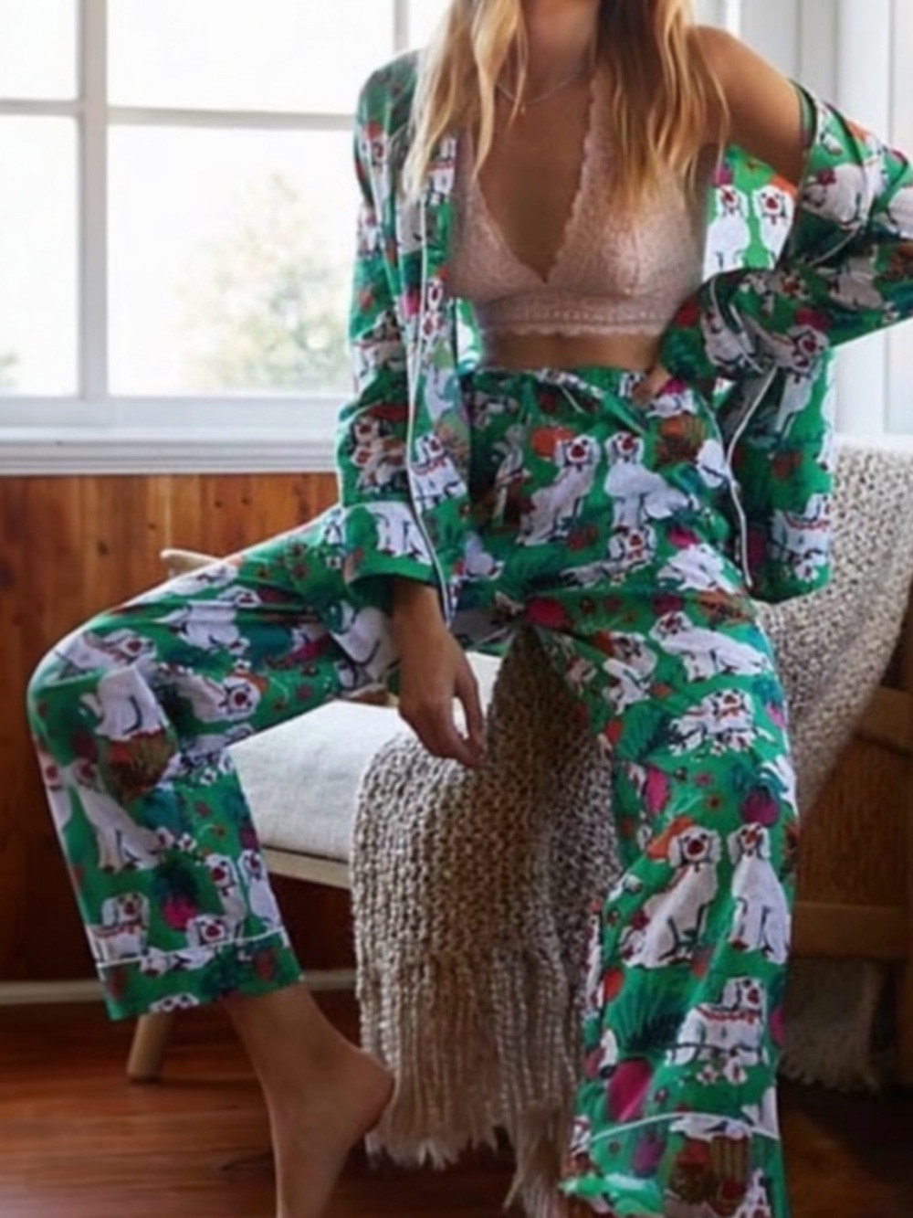 PRINTFRESH  Pajama Set organic cotton size Medium
